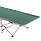 image 8 of Outsunny Single Person Camping Bed Folding Cot Outdoor Patio Portable Military Sleeping Bed Travel Guest Leisure Fishing with Side Pocket and Carry Bag - Green
