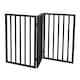 image 5 of Black Dog Safety Folding Wooden Pet Gate Portable Indoor Barrier