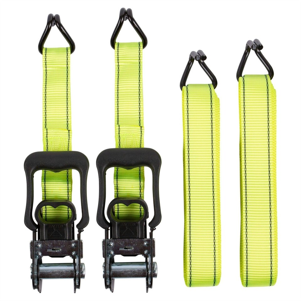 Pro User HeavyDuty Ratchet Tie Down Straps 4.5m Blue Pack of 2