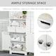 image 4 of kleankin Bathroom Storage Cabinet with Adjustable Shelf and Removable Drawers