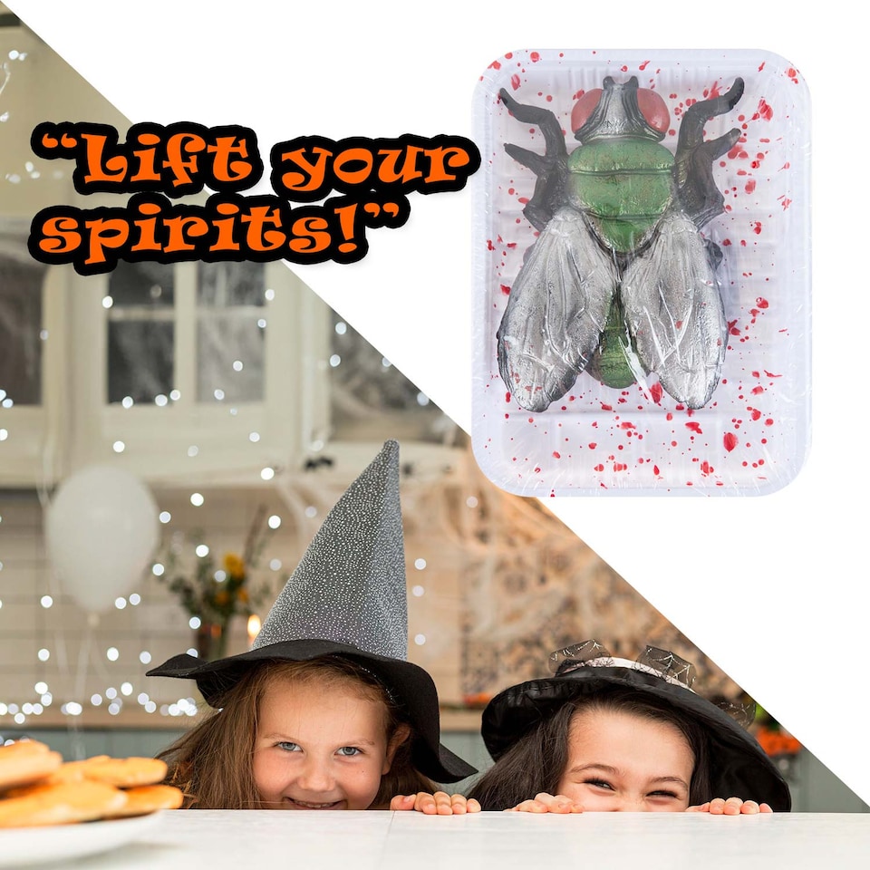 image 1 of vfm-estore Halloween Insects Decoration Accessory - Spooky Fly Prop for Parties and Trick-or-Treat