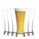 image 1 of LAV Sorgum Pilsner Beer Glasses - 380ml - Clear - Pack of 6 Clear