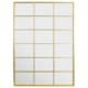image 4 of The Fenestra - Gold Modern Window Leaner / Wall Mirror 69" X 33" (174CM X 85CM) Gold