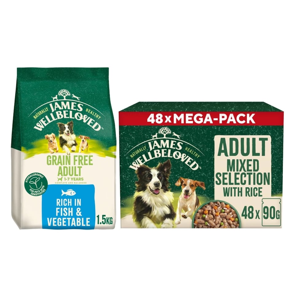James Wellbeloved James Wellbeloved Wet Pouch 48 Bundle Adult pet food packaging