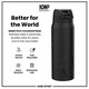 image 5 of BIL Rugby x Sports Leak Proof Water Bottle, Vacuum Insulated, 750ml (24oz) | Black | BIL Lions | One Size