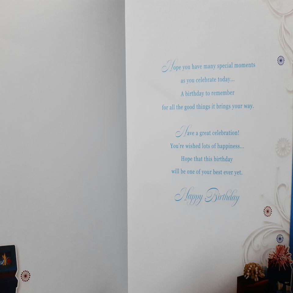 image 1 of On Your 40th Birthday Son Opacity Card