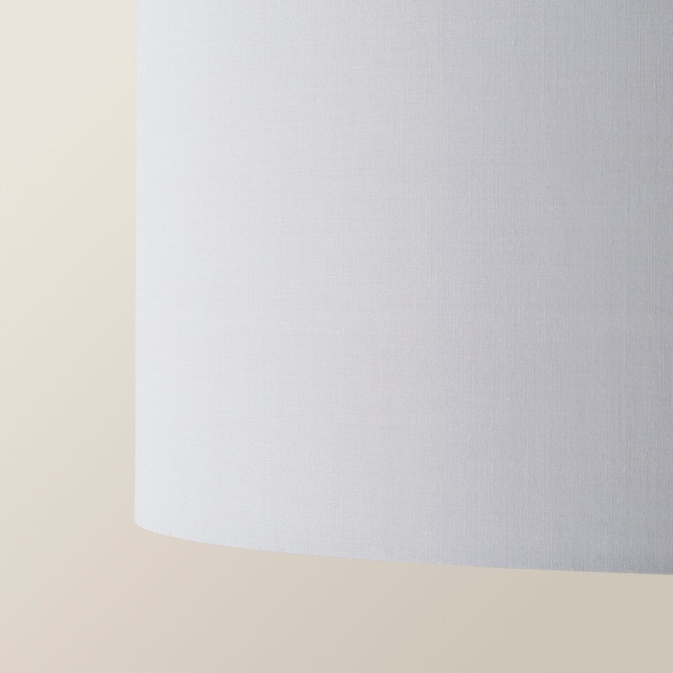 image 1 of ValueLights Reni Large Grey Fabric Pendant Shade | Grey