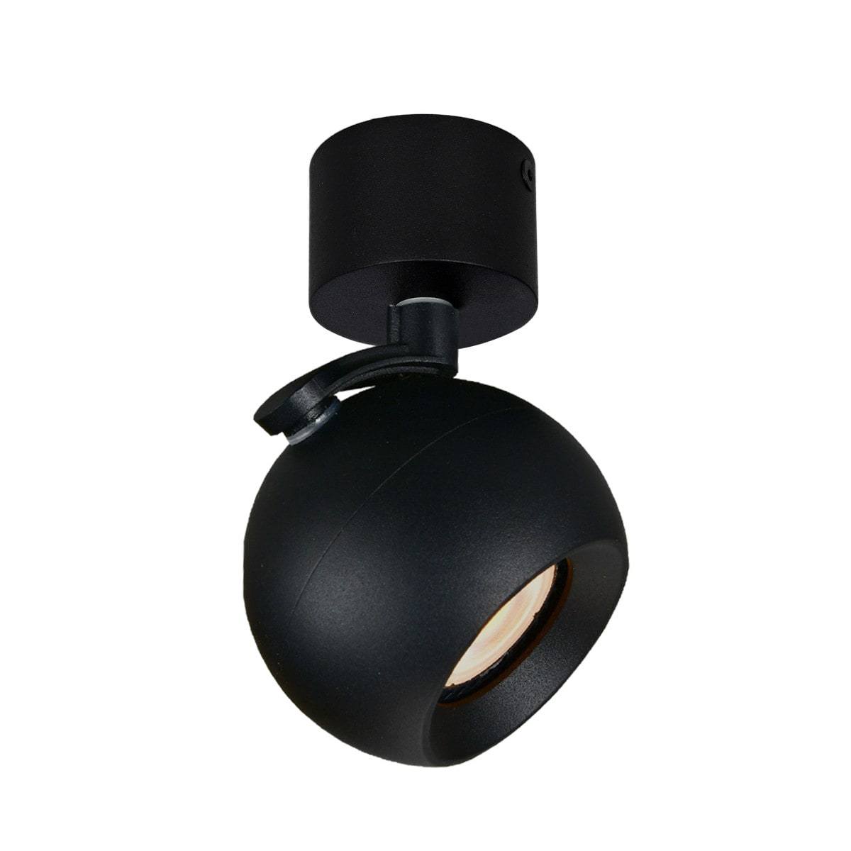 Netlighting Lafin Single Spotlight Black Sandblasted