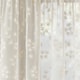 image 3 of Delila Cream Leaf Print Voile Panel - Pair 140 x 137cm (55x54")