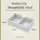 image 7 of Fireclay Kitchen Sink - 795mm Double Bowl Butler with Stepped Weir, Classic Tap and Wastes - Kitchen Bundle Set by Balterley