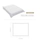 image 5 of Living and Home Alternative Quilted Duvet Insert with Corner Tabs- Double Size, White | White
