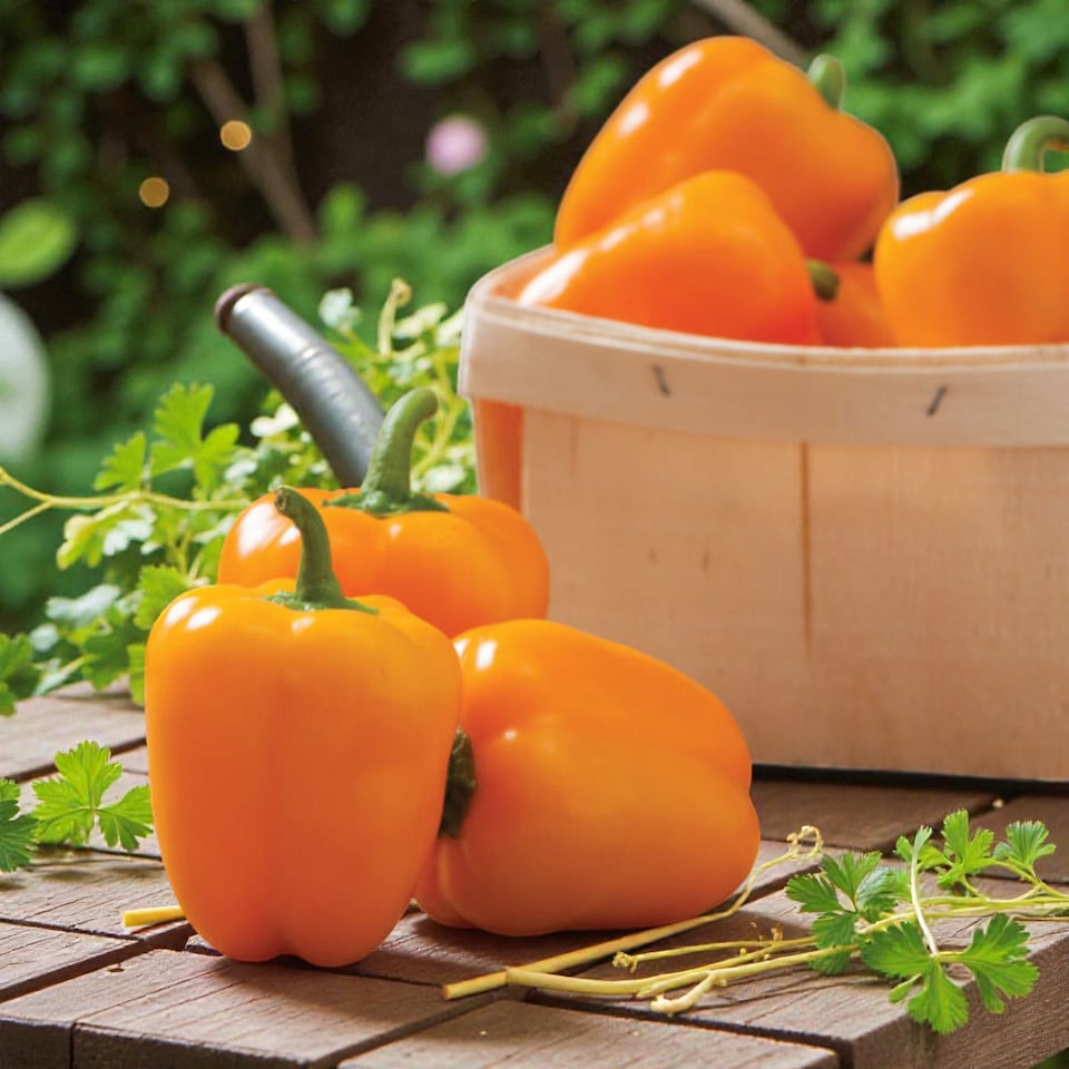 image 1 of Carbeth Plants Bell Pepper Collection in 9cm Pot - Mix of 6 - Easy Grow Vegetable Plants for Kitchen Garden