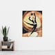image 4 of Acrobatic Male Dancer with Top Hat Demuth Huge Wall Art Poster Print 24X32"