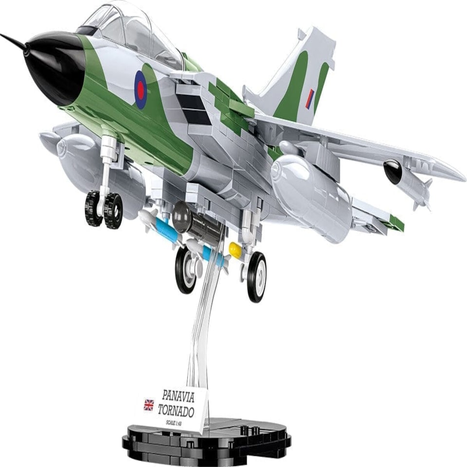 image 1 of Panavia Tornado GR.1 RAF brick plane model - COBI 5852 - 520 bricks