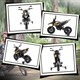 image 8 of AIYAPLAY 12V Aprilia Licensed Kids Motorbike with Training Wheels, Yellow