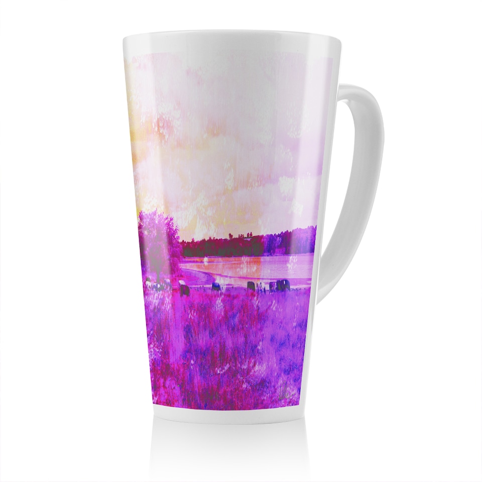 image 1 of Vintage Pinky Cow Latte Mug