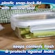 image 3 of Harbour Housewares Glass Food Storage Containers with Lids - 640ml - Pack of 5