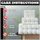 image 6 of VELVETIO 8 Piece Towel Bale Set Boston Shiny Stripe Pattern - 100% Cotton, 450 GSM Orange | Peach