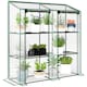 image 6 of Outsunny Mini Green House with 3 Tier Shelves, 151H x 143W x 46Dcm, Clear