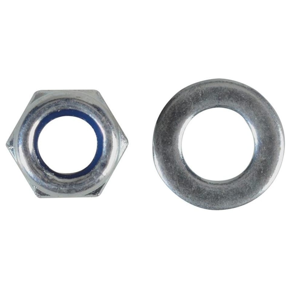 Forgefix Hexagonal Nuts With Nylon Inserts, Zp - Multi Colour - M5 ForgePack 40
