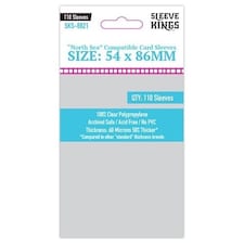 110 x North Sea Compatible Card Sleeves (54mm x 86mm)