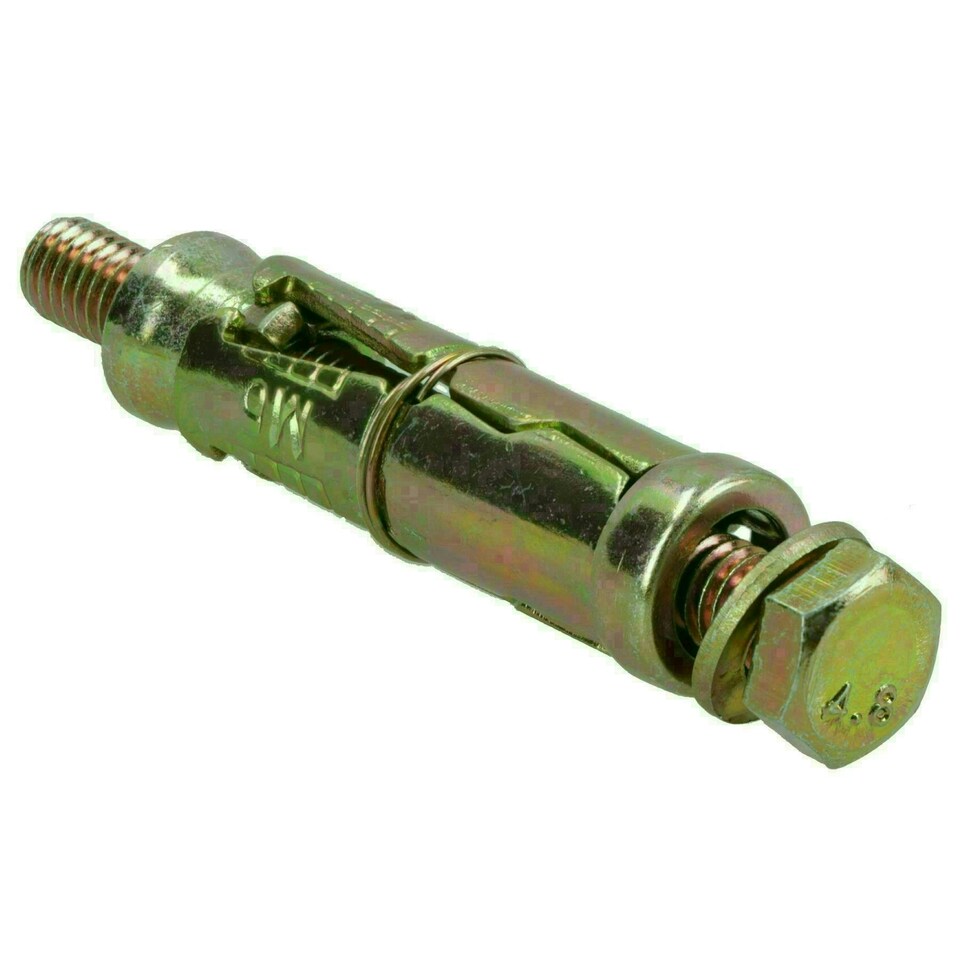 image 1 of M6 6mm x 60mm Expansion Rawl Bolt for Masonry Sleeve Anchors Fastener 10pk