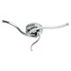 image 6 of First Choice Lighting Set of 2 Ara Chrome LED Flush Ceiling Lights Chrome