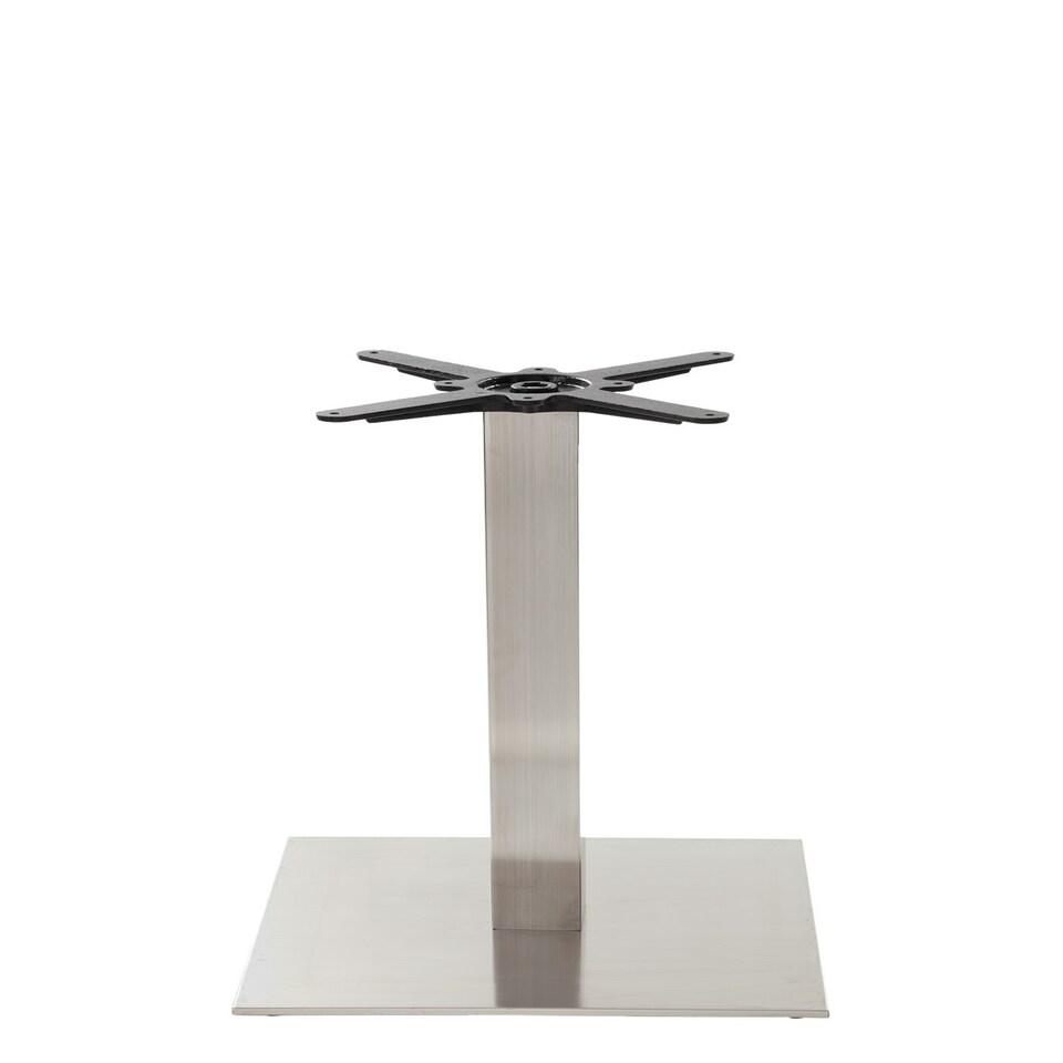 Square Stainless Steel Table Base - Large - Height - 730 Mm Silver