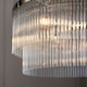 image 4 of Marietta 3 Light Multi Arm Lamp Ceiling Pendant Bright Nickel