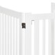 image 8 of PawHut 155cm Expandable 3-Panel Freestanding Dog Pet Gate w/ Latched Door White
