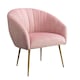 image 2 of Helena Velvet Accent Chair - Pink