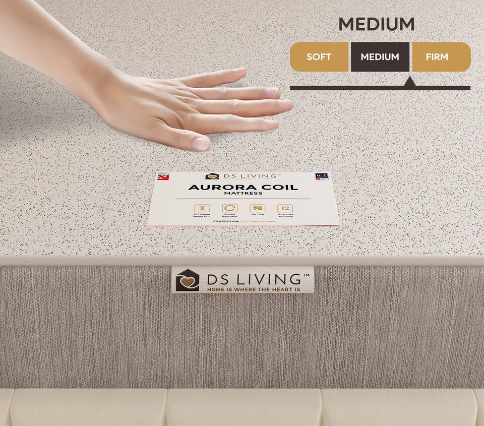 image 1 of Harmony Medium Spring Aurora Mattress | Grey