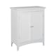 image 1 of Teamson Home Glancy Free Standing Floor Storage Cabinet with Louvered Doors Adjustable Shelves