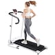 image 1 of HOMCOM Folding Treadmill Home Running Fitness Machine with Safety Stopper