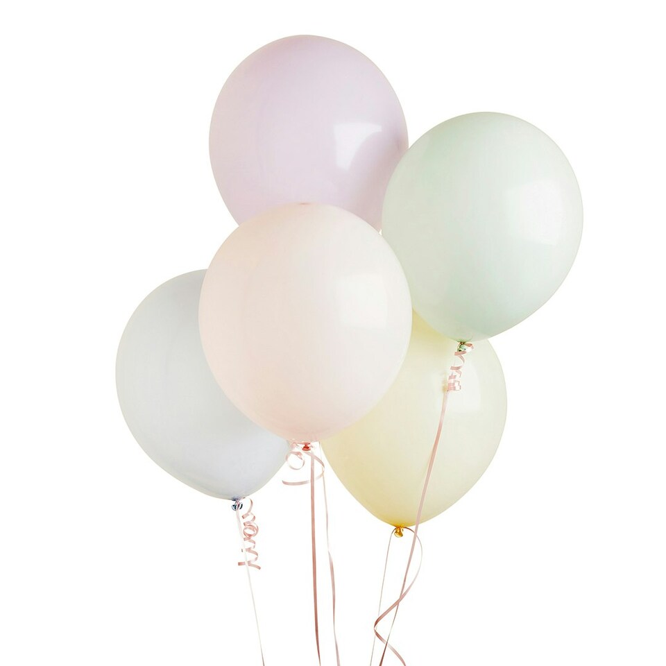 image 1 of Pastel 12" Latex Balloons - Pack of 5
