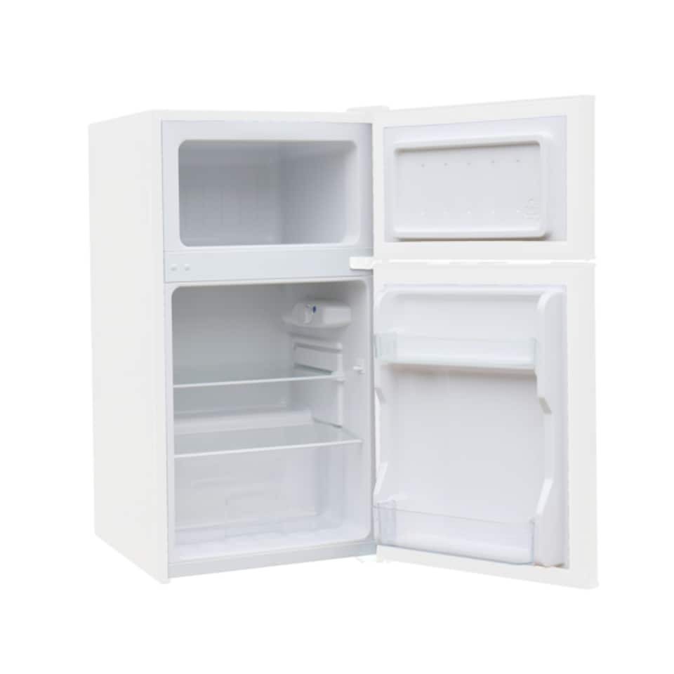 image 1 of HYE 88L Under Counter Fridge Freezer 46cm Freestanding - White RF01UCFF88W23