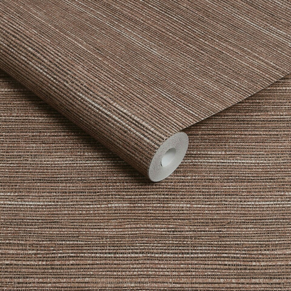 image 1 of Superfresco Easy Emperor Grasscloth Terra Wallpaper Orange | Orange
