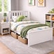 image 1 of Rio White Wooden Kids Bed With Ethan Spring Mattress