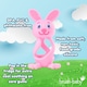image 4 of Brush Baby Bobbie Bunny Baby Teether Toy Rose Pink | Twist & Bounce Teething Toy