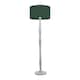 image 4 of ValueLights Victoria Grey Wood Floor Lamp Green Shade | Grey | Green