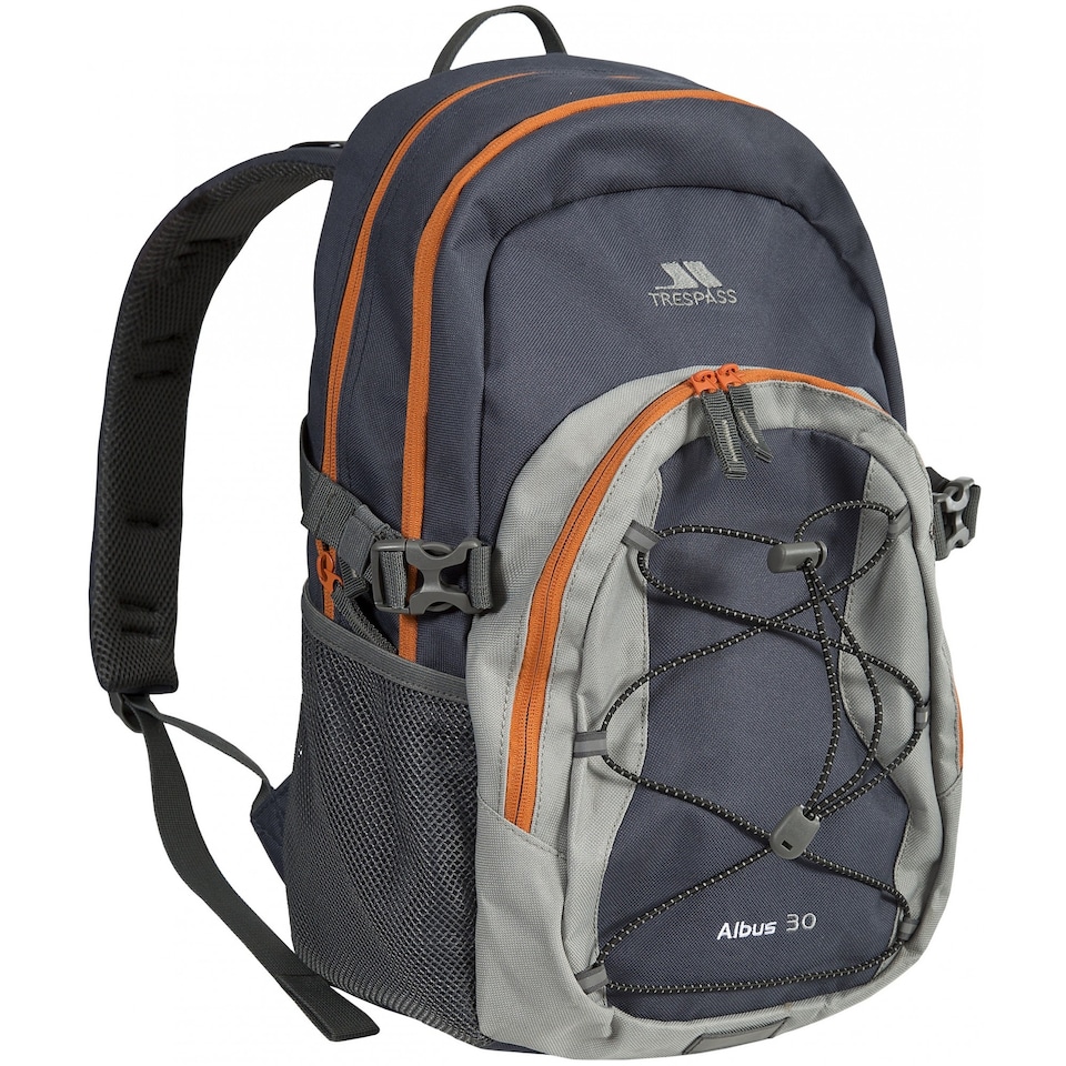 image 1 of Trespass Albus 30 Litre Casual Rucksack/Backpack | Grey | Flint | One Size | 1