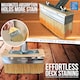image 5 of Decking Stain Brush Kit with Metal Handle, Spare Brush Head and 3" Paint Brush