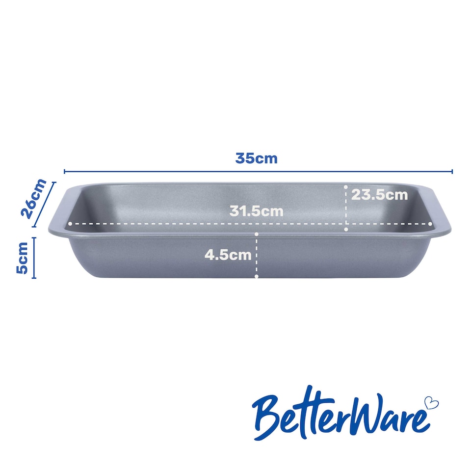 image 1 of BetterWare Essentials 35cm Non-Stick Roasting Tin