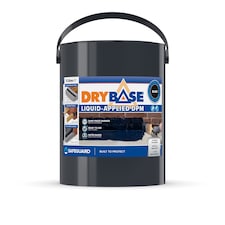 Drybase Liquid Damp Proof Membrane (5L, Black) - Damp Proof Paint for Interior Walls and Floors. Waterproof Paint.