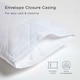 image 3 of Homescapes Standard Size Quilted Pillow Protector - Pack of 4 | White | Standard