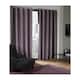 image 2 of Luxe Textured Woven Blackout Eyelet Curtains 228cm x 228cm Aubergine Purple | Purple