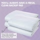 image 8 of Lynmark 4x Toddler Potty Training Bed Pads, Absorbs Up to 1000ml, 85x70cm | White | 4 pack | 4