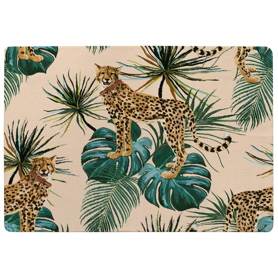 image 1 of Tropical Cheetah (Rug) Multi | Medium: 80x150cm