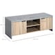 image 7 of HOMCOM Wooden TV Stand Cabinet Home Furniture Entertainment Unit Storage Shelves