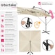 image 2 of Parasol Sunna - 250 x 250 cm with LED solar lighting, with protective cover Cream | Beige